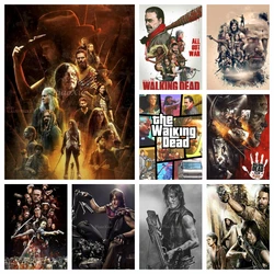 5D DIY Diamond Painting The Walking Dead Movie Mosaic Cross Stitch TV Series Embroidery Handicraft Home Decor Rhinestone Picture