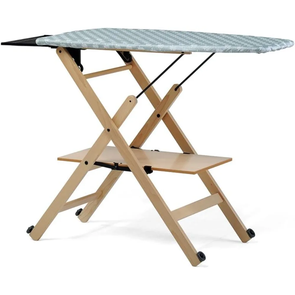 Folding Ironing Board, White, Space Saving Laundry Room Essential