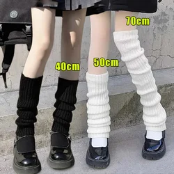 40-70cm Knitted Lolita Leg Warmers Women's Long Socks Autumn Winter Wool Foot Cover Arm Warmer Y2K Crochet Heap Socks Boot Cuffs