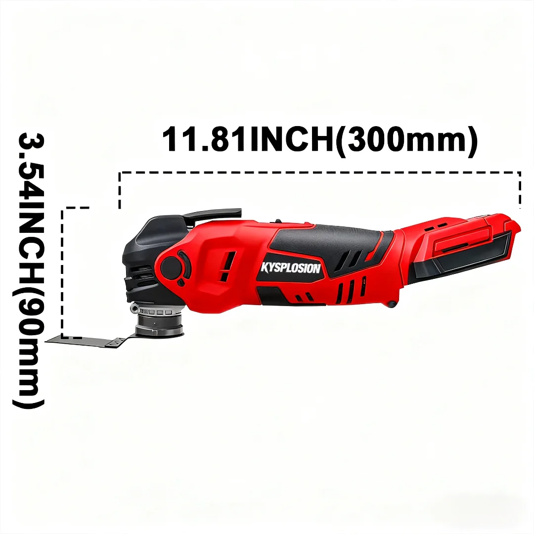 Para milwaukee m18 bateria 5 velocidades sem escova oscilante multi ferramentas sem fio serra elétrica pá ferramenta elétrica de corte