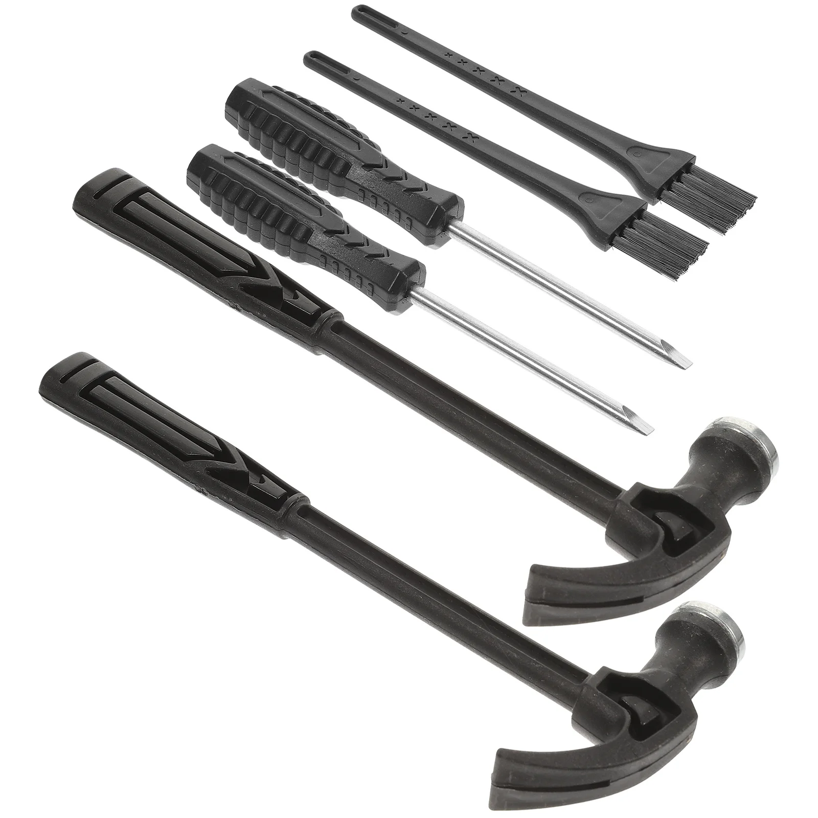 2セット キッズツールセット プラスチックハンマー チゼル ブラシ 発掘 子供向け 教育的 掘り起こし DIY 学習 楽しいごっこ遊び 掘る