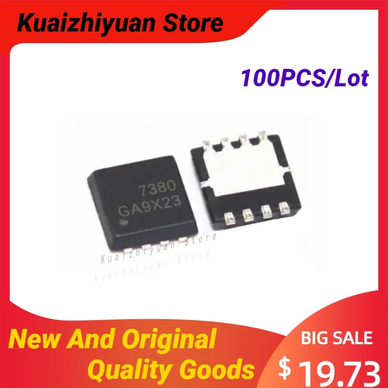 100 ชิ้น/ล็อตใหม่และต้นฉบับ AON7380 AO7380 7380 MOSFET QFN-8 สินค้าคุณภาพ