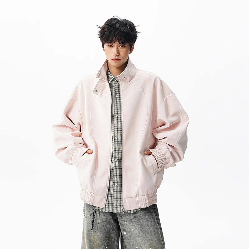 釣りジャケット 春秋新作 レザージャケット アウトドア メンズ おしゃれコート スタンドカラー ジップアップ レザージャケット