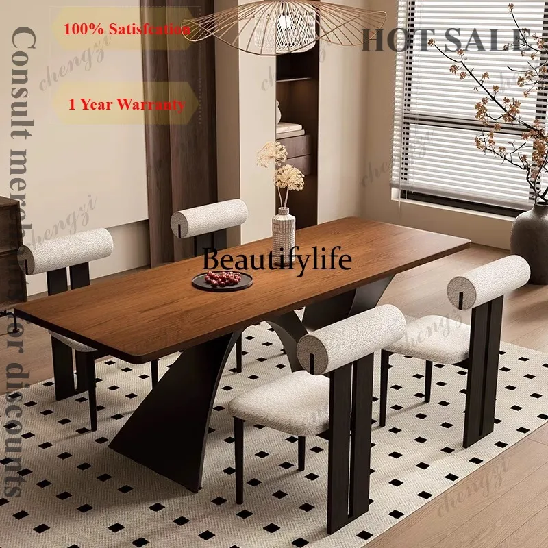 

B573 Mid-Century Style Wood Office Desks Japanese Wabi-Sabi Style Living Room Study Executive Desk Designer Commercial Furniture