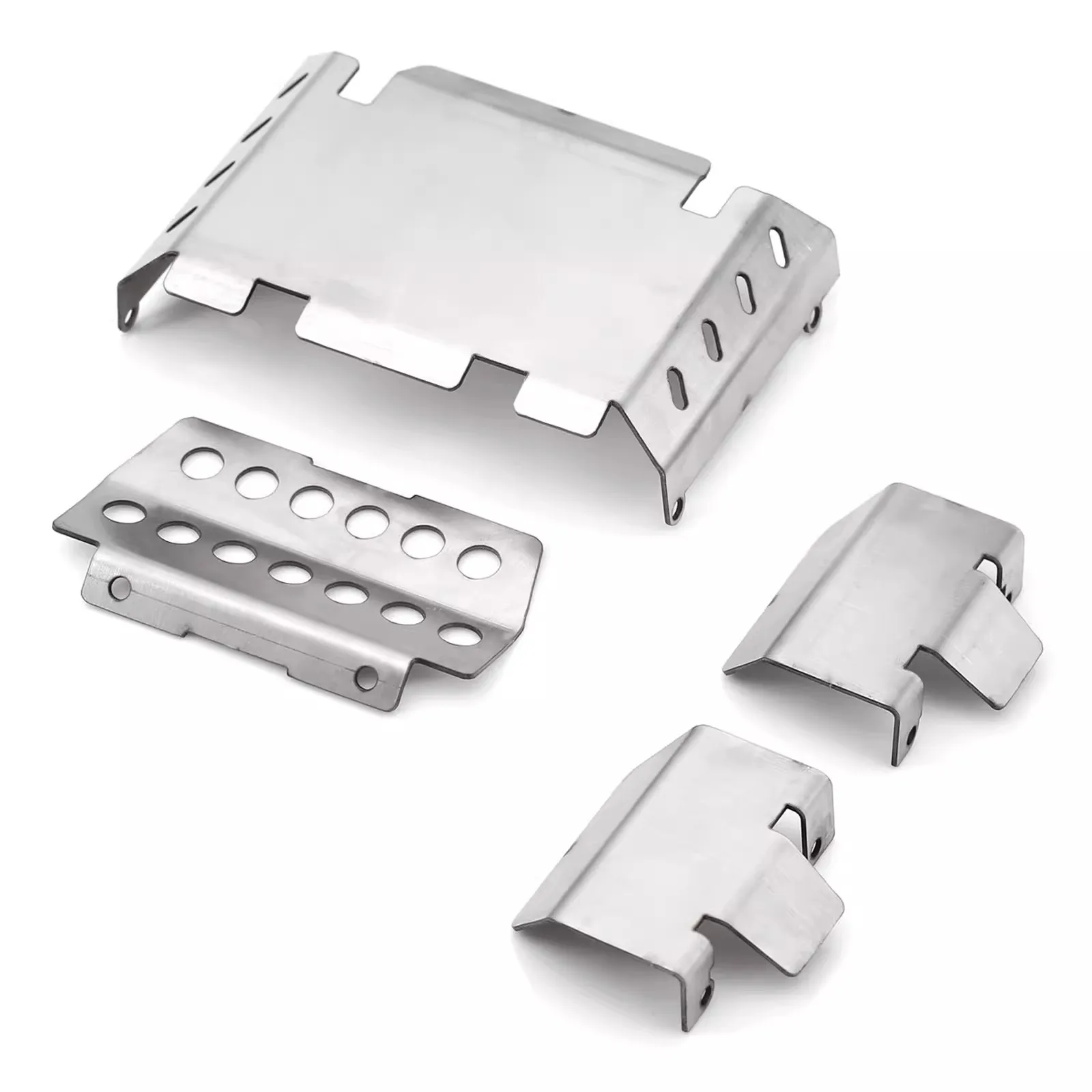 1/10 FMS FCX10 Metal Stainless Steel Chassis Armor Guard Protection Protector Skid Plate 1/10 RC Car Upgrade Parts