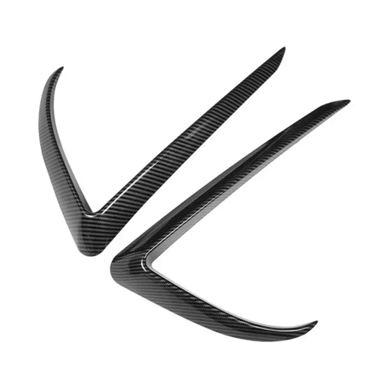 Voorbumper Cover Voor Tesla Model 3Y Wenkbrauw Wind Mes Mistlamp Sticker Abs Spoiler Blade Trim Auto Modificatie 2017-2023