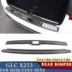 Trunk Bumper for Mercedes-Benz GLC X253 2015 2016 2017 2018 2019 2020 2021 2022 Car Accessories Rear Fender Protector Pad Cover