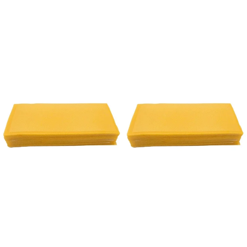 

B28C-60Pcs Honeycomb Foundation Bee Wax Foundation Sheets Paper Candlemaking Beeswax Flakes Beekeeping Tool