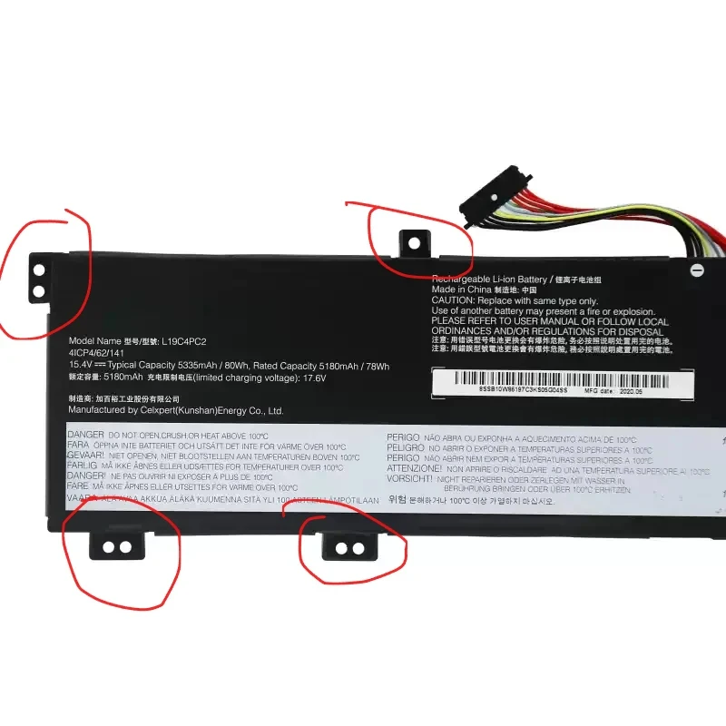 

Аккумулятор L19C4PC0 L19SPC0 L19M4PC0 L19M4PC1 L19M4PC2 L19C4PC1 L19C4PC2 для Lenovo Legion 5-15ARH05, 15IMH05H