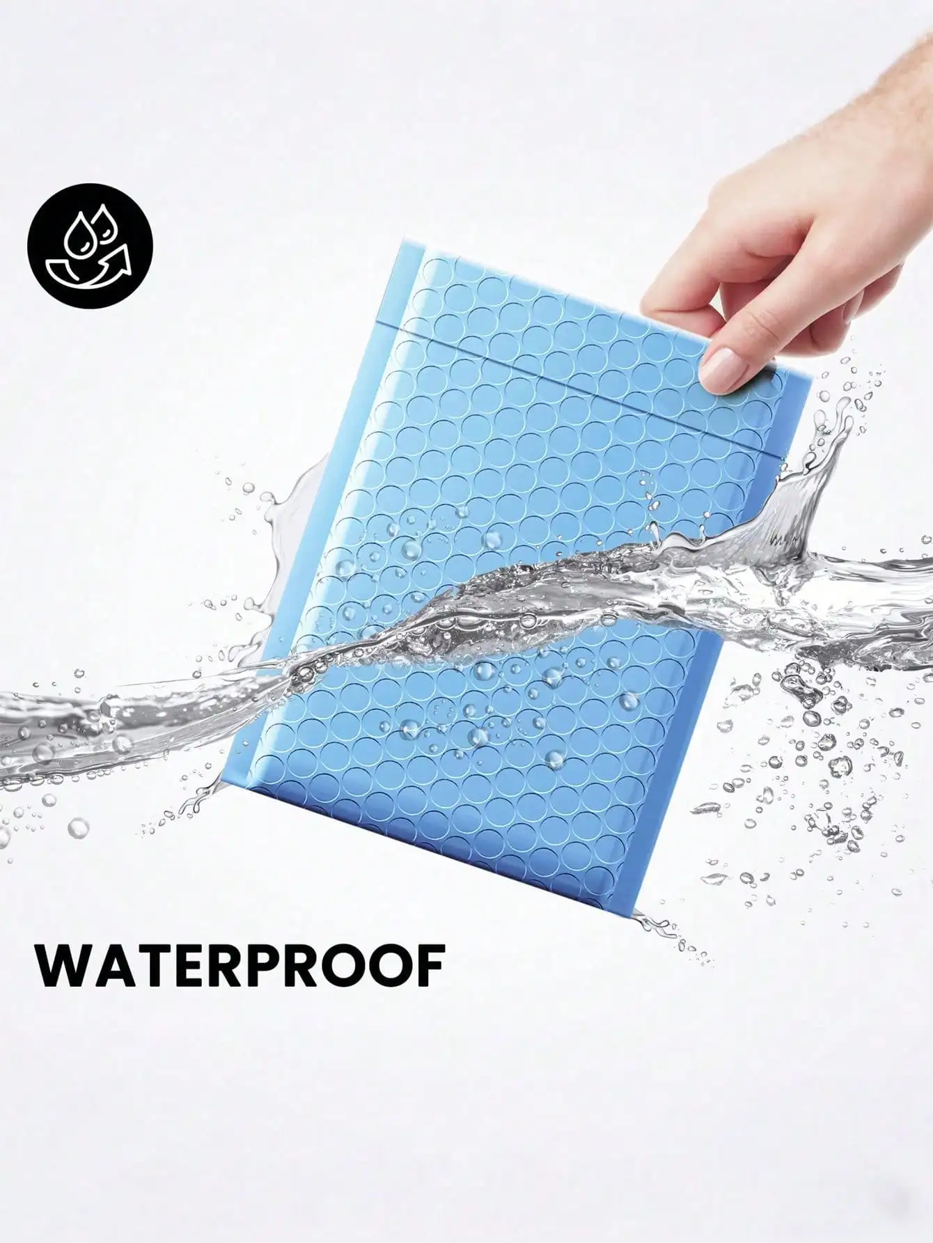 5/10/20pcs Thickened Bubble Mailers, Polyethylene Padded Waterproof Envelopes, Bubble Packaging For Mailing Advertisements, Waterproof Self-Adhesive Shipping Bags, Foil Glitter Fashion Shipping Envelopes, Packaging view 3