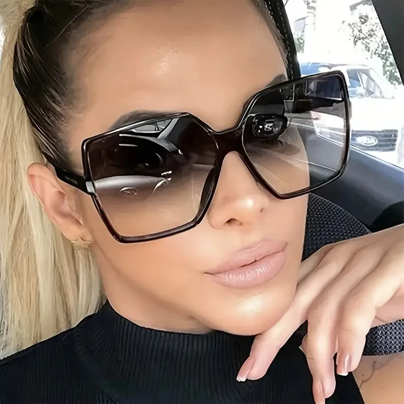 1 Stück europäische und amerikanische Retro-Sonnenbrille für Herren und Damen, trendige vielseitige Sommersonnenschutz und UV-Schutz fr