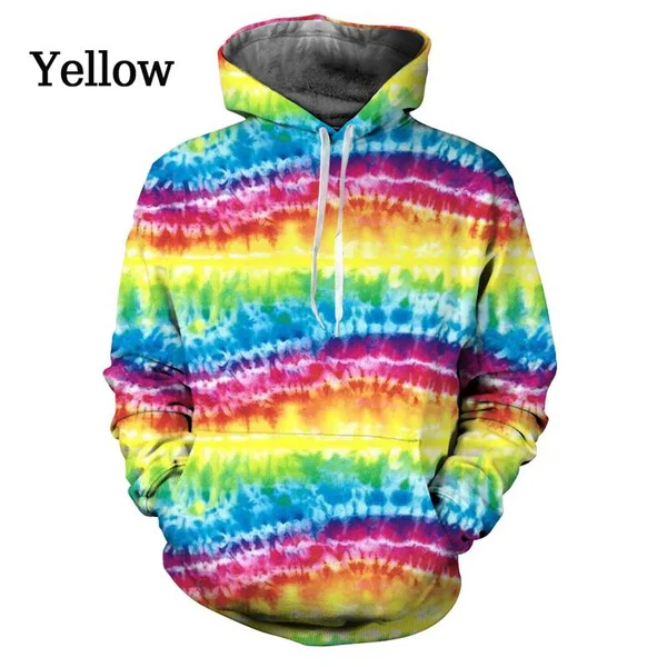 

Unisex Fashion Trendy 3D Printing Hoodies Casual Loose Tie Dye Long Sleeve Hooded Sweatshirt Cool Hoodie