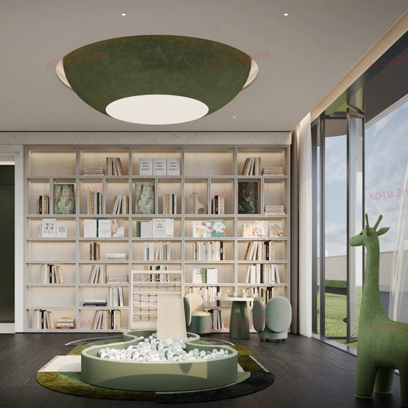 Study space design, whole house wooden home customization, children's house interior design, high-end bookshelf customization