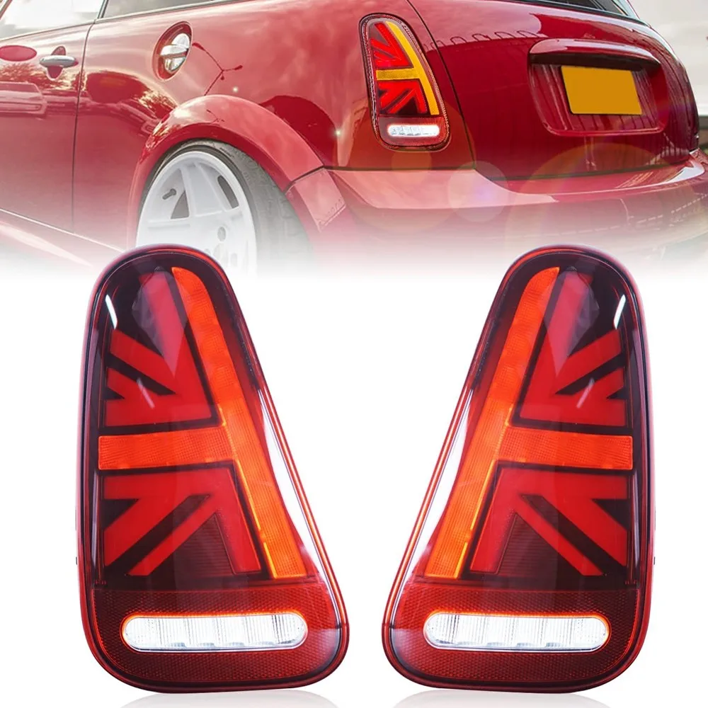 2pc LED Tail Lights For BMW Mini R50 R52 R53 Cooper S 2001 2002 2003 2004 2005 2006 2007 Red Rear Brake Lamps