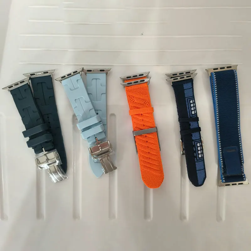 Kilim Single Tour Silicone Strap For Apple Watch Band Ultra 4 49mm Se 12 11 46mm 42mm 44/45mm Bracelet iWatch 9 8 7 38/40/41mm