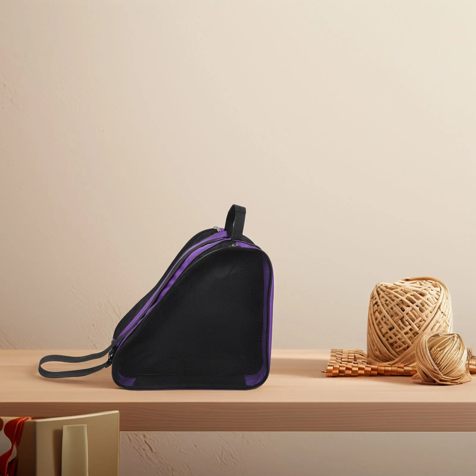 

Сумка для хранения роликовых коньков, 2 шт., сверхпрочная, с эргономичным ремнем, вместительная, для хоккейных и фигурных коньков