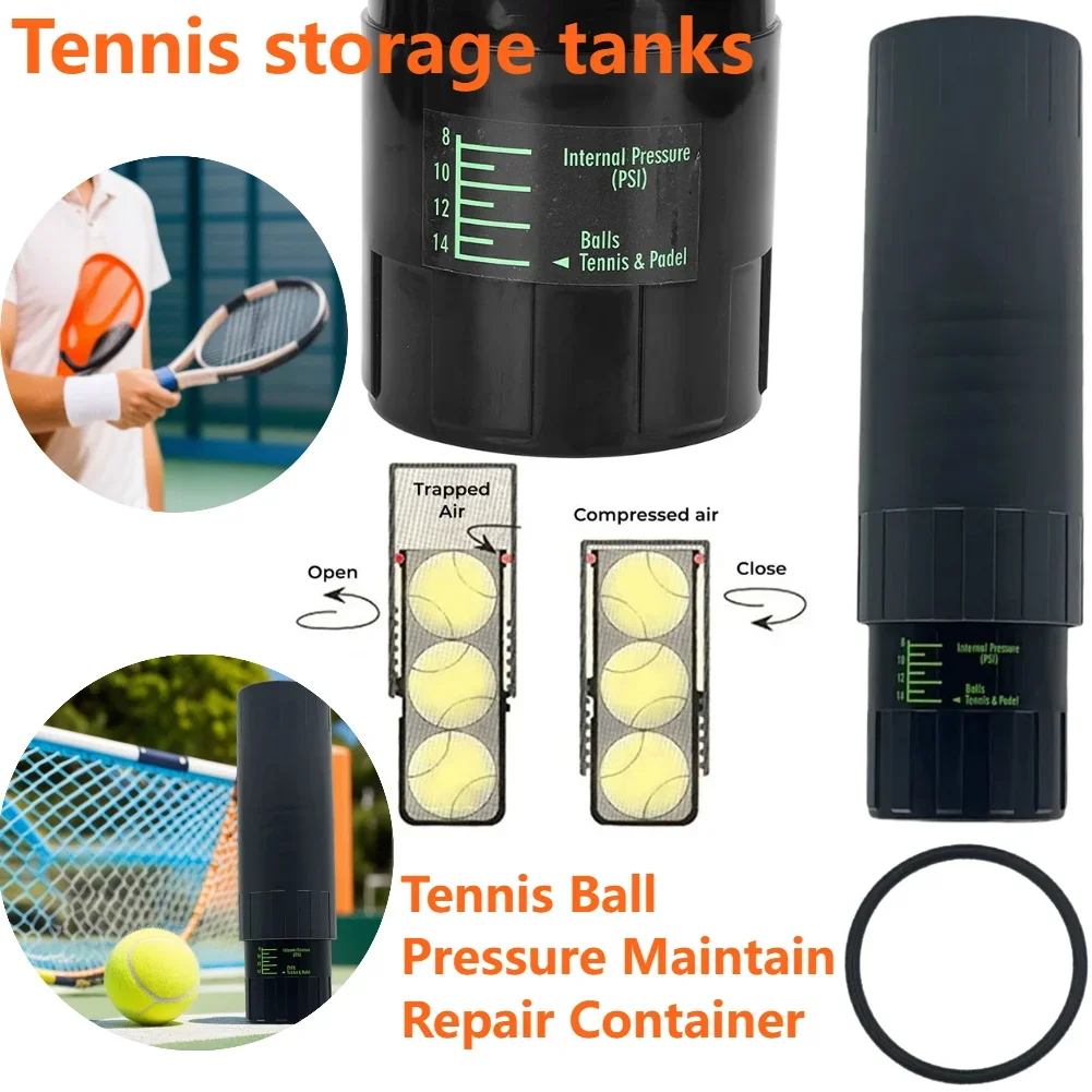 

Tennis Ball Pressure Maintain Repair Container Tennis Ball Saver Box for Tennis Shape Restore Bounce Ball Protect Storage Tanks