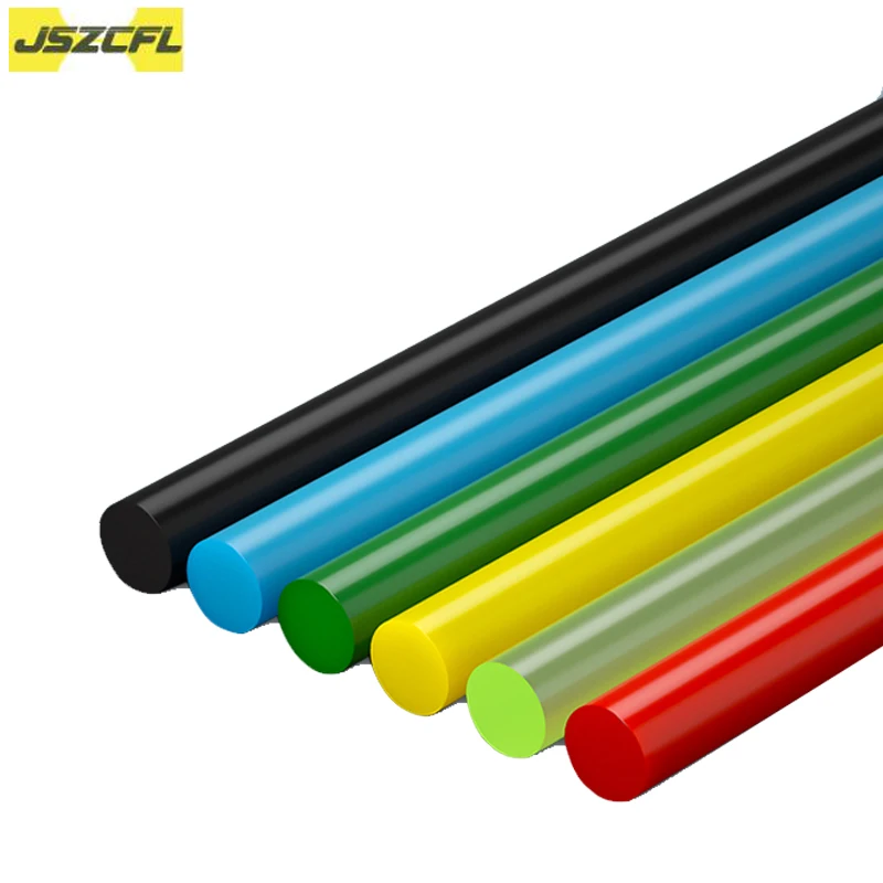 Colored Solid Polyurethane Rod Shore 80A PU Rod 20mm-50mm Beef Tendon Elastic Rubber Bar Length 500mm Customized