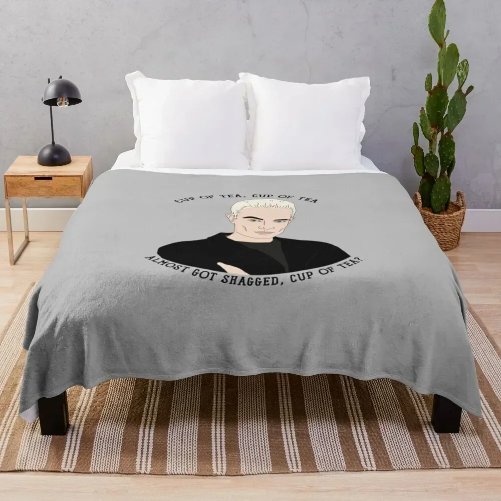 Spike Tea Quote BTVS Throw Blanket Sofas Loose Blankets