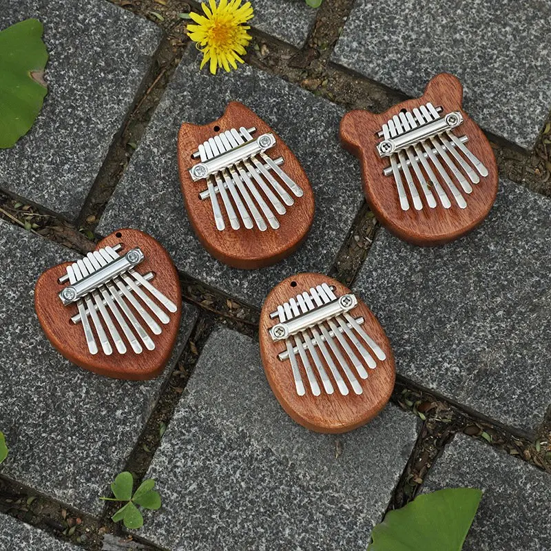 

Лидер продаж, мини-пианино Kalimba, 8-тоновое портативное пианино для начинающих, палец, инструмент