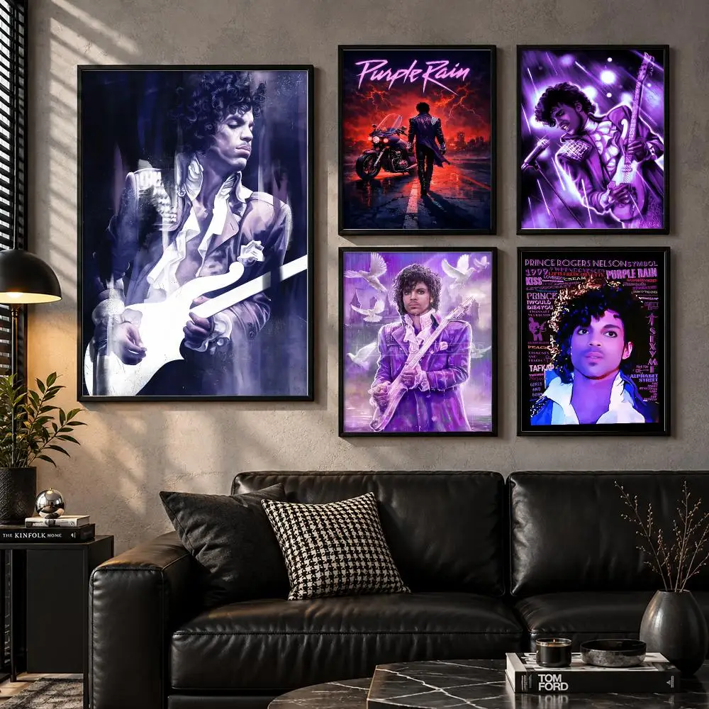 Prince R-Rogers Nelson Poster Modern Wall Art Sticker For Living Room Bedroom Bar Home Decor Mural Painting Decoration