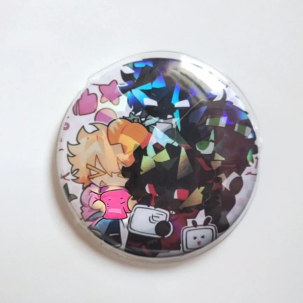 Game Verity Whispy Jamsteo Twixxel ThatMob Cospaly Badge Laser Metal Brooches Unisex Collectible Pin Jewelry Accessories