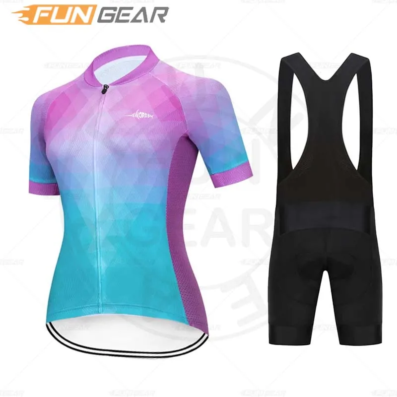 

Cycling Jersey Suit for Women, MTB Bike Clothing, Mountain Bicycle Clothes, New Style, Summer, 2021