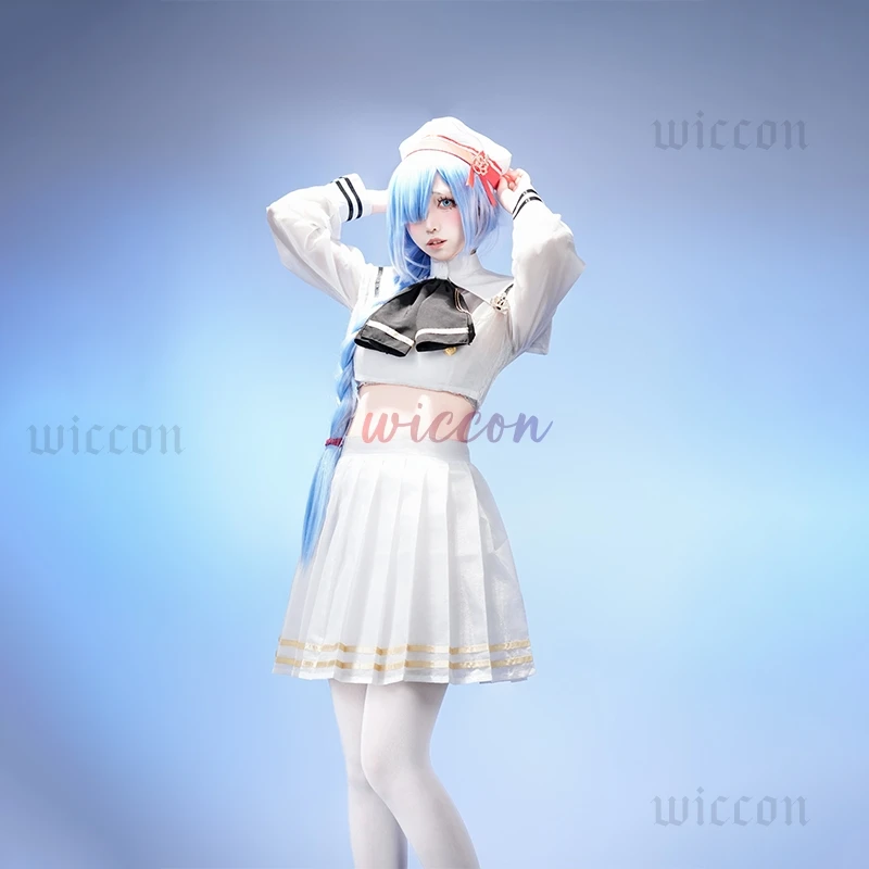 Игра Azur Lane HMS Janus Косплей Сексуальная JK Школьная форма Fitting Love Косплей Костюм Сексуальная летняя юбка Аниме Игра Униформа моряка