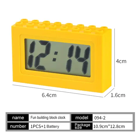 City Assembly Clock Building Blocks 1PCS DIY Bricks Construction Toys Compatible with classic Bricks Houses building Accessories
