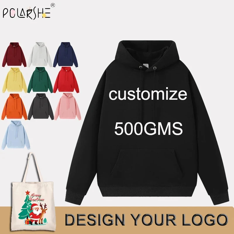 Polarshe outono moletom masculino hiphop com capuz pulôver casual cores sólidas moletons básicos para homem/mulher com bolso canguru