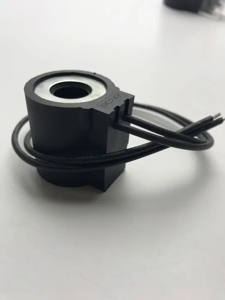 Hydraulic Solenoid Valve Coil Hole Threaded Cartridge Valve Coil Lead Wire Type AC220V DC24V Inner Hole 13mm Height 37mm