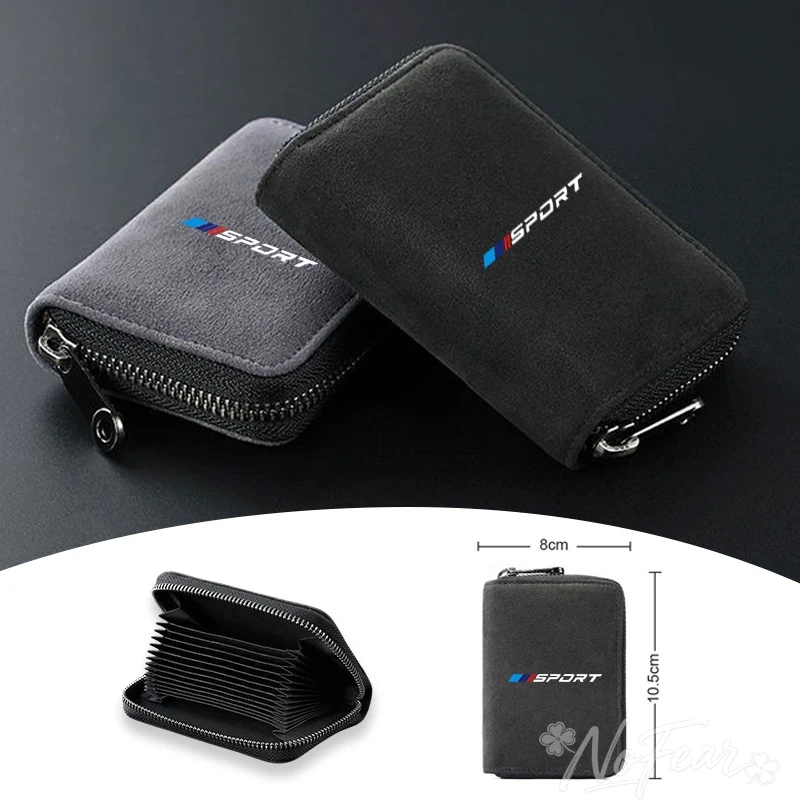

For BMW 1 3 5 Series G30 G20 F30 F10 E60 X1 X3 E70 F15 F48a Car Driver's License Credit Purse Multi Card Slot Wallet Car Key Bag