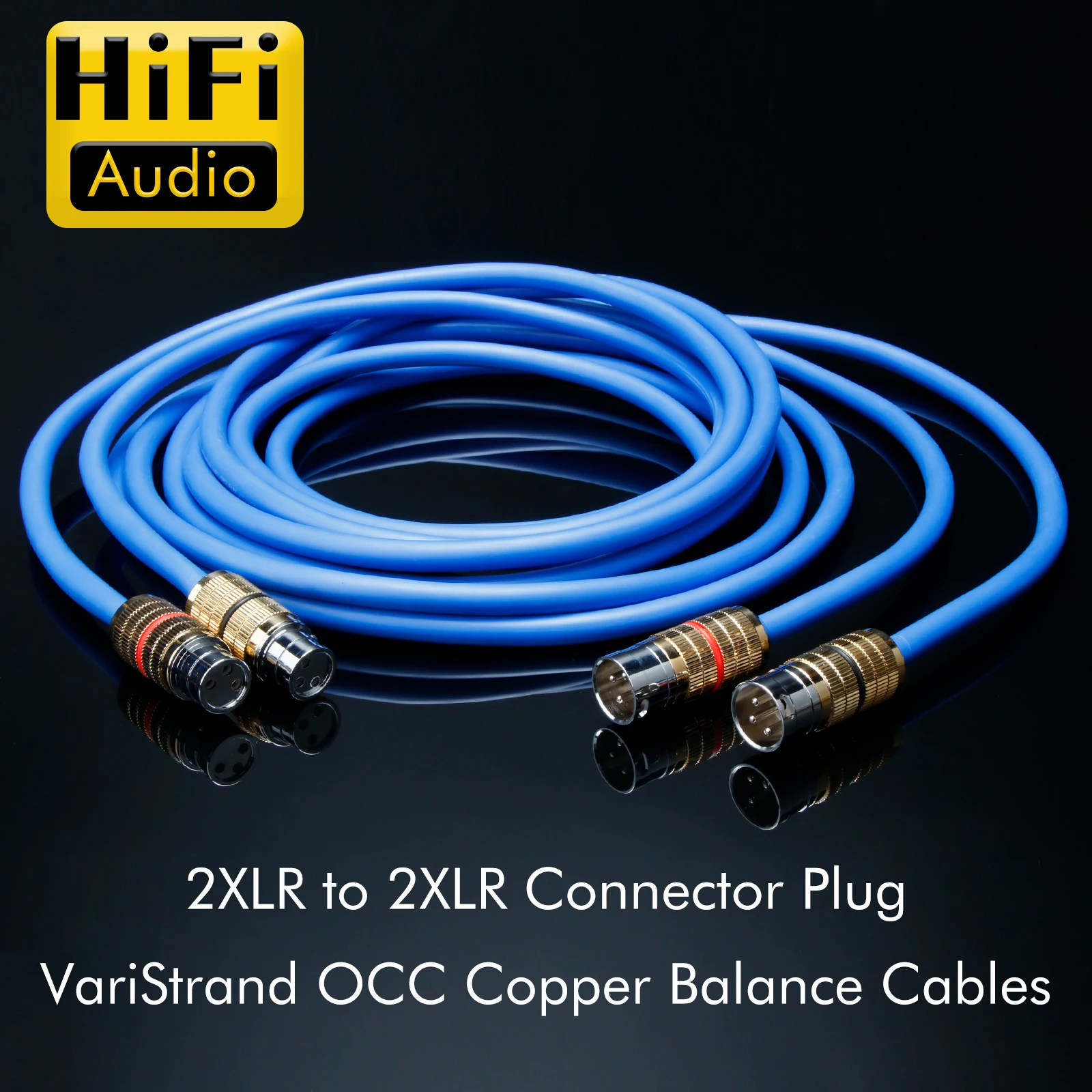 Preffair XLR Interconnector 6N OCC Copper Signal XLR Cable With Gold Plated Male To Female XLR Connector Balanced wire  X416