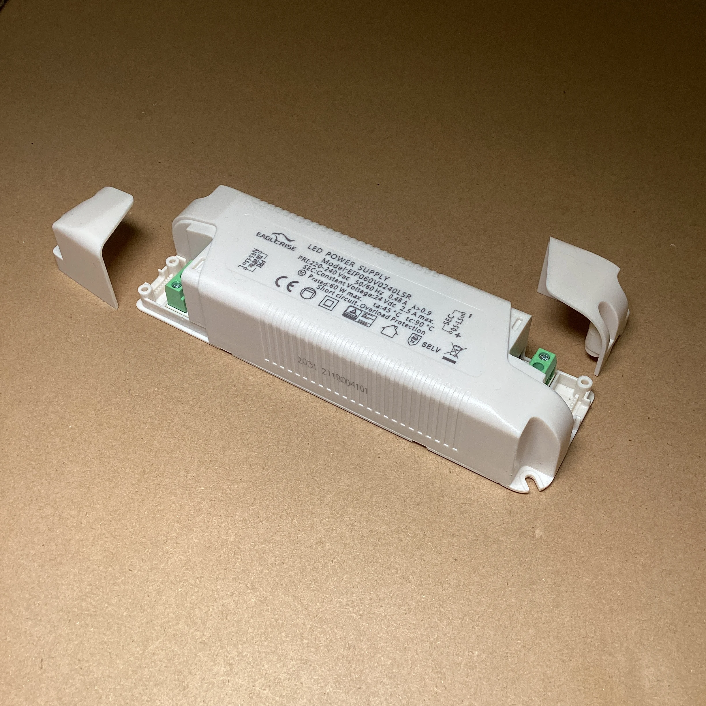 Eaglerise EIP060V0240LSR 60Watt LED Power Supply CV 60W 220-240vac 24vdc 2 5a SELV IP20