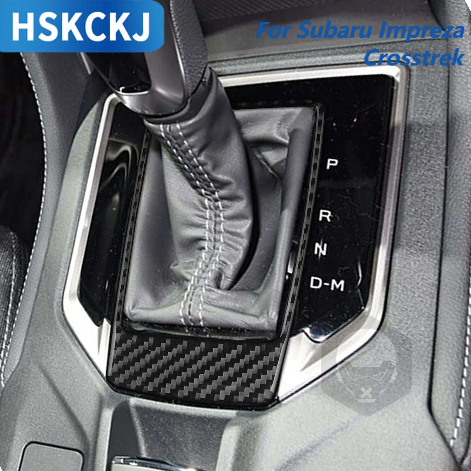 

For Subaru Impreza 17—22 Crosstrek 18—22 Car Accessories Carbon Fiber Gear Shift Frame Interior Cover Trim Sticker Modification