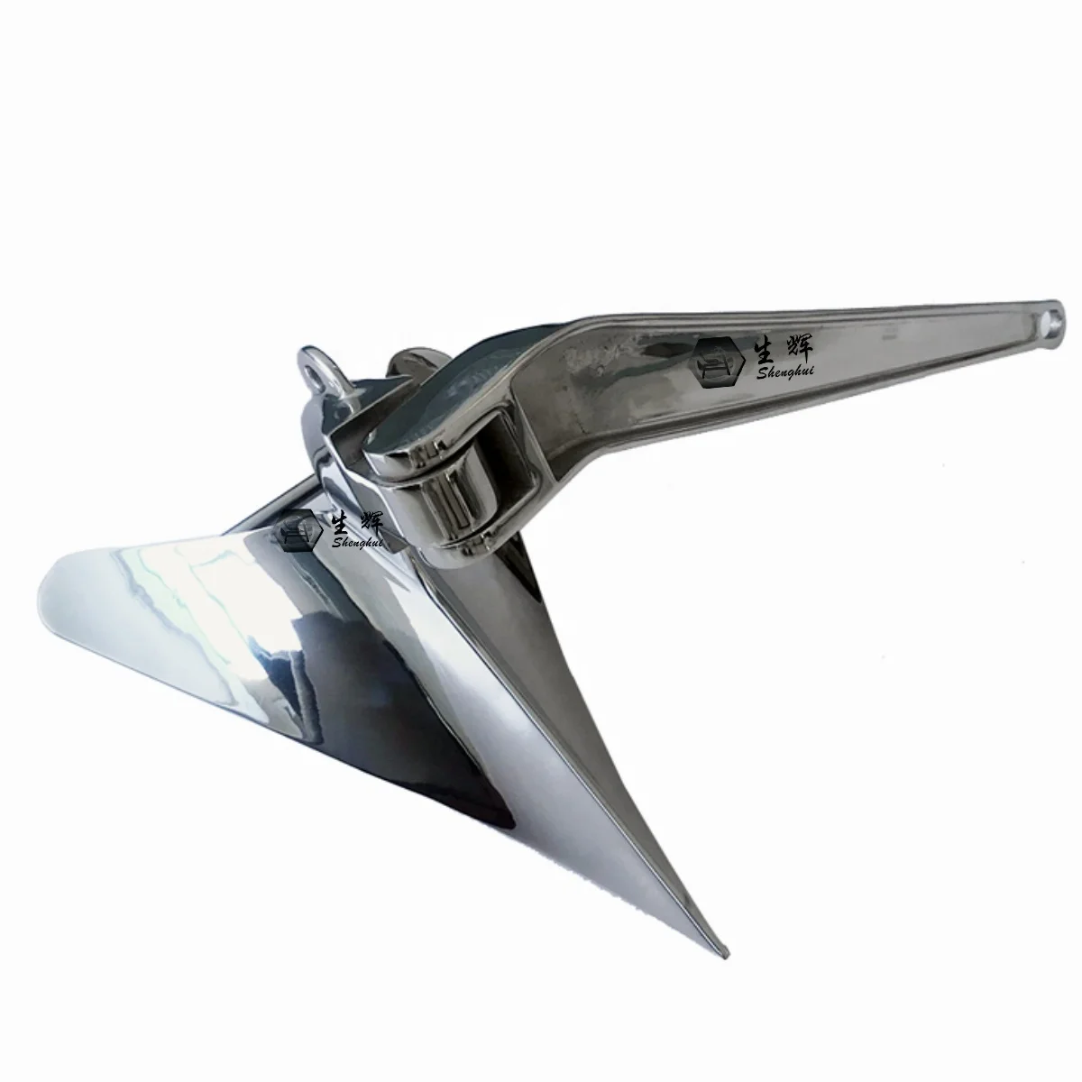 

10kg Marine Hardware 316 Stainless Steel Boat Accessories High Mirror Polished Customized Casting Plough Anchor