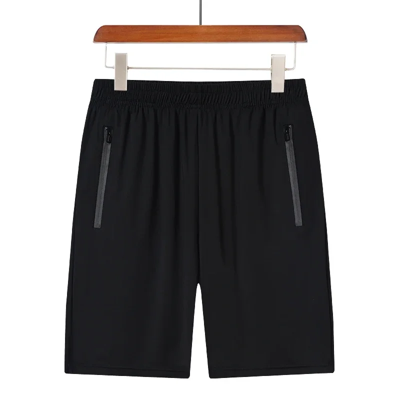 Men's Summer Quick Dry Shorts  Sports Beach Shorts Loose Thin Breathable Knee Length 5 Point Shorts Trendy Outdoor Streetwear