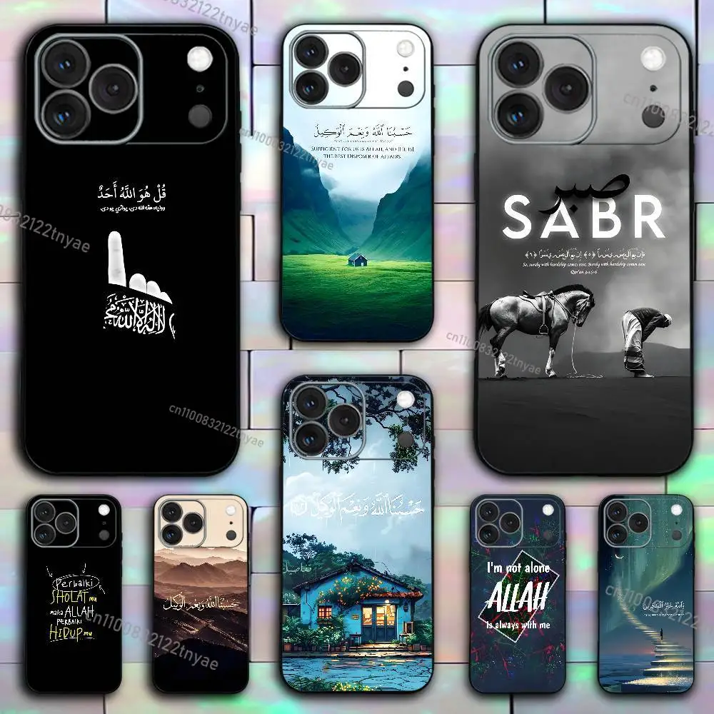 

Arabic Quran Islamic Muslim Quotes For iPhone 17,16,15,14,13,12,11,Pro,X,XS,Max,XR,Plus,Mini Soft Silicone Phone Case Shockproof