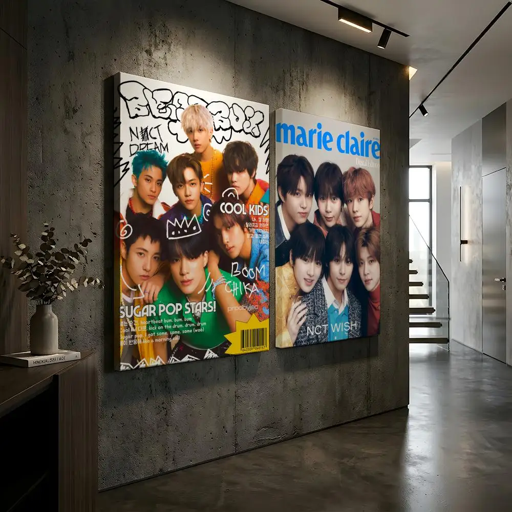 Kpop Band N-NCT Wish Poster Waterproof Peel & Stick Wall Sticker Self Adhesive Art Decor For Living Room Bedroom - view 3