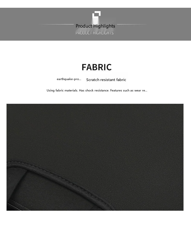 Baumwoll-Laptop-Tragetasche 11-17 Zoll Handtasche Tragetasche für Notebook Tablet Reise – Detail 4