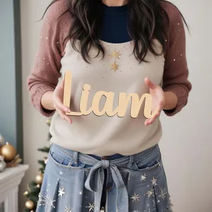 1pc Funny Liam example Customized Name Wooden Plaque Laser-Cut Sign Wooden Sign Wedding.Valentine'S Day Decoration