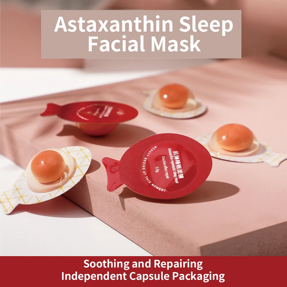 Nicotinamide Astaxanthin Sleep Facial Mask Moisturizing, Brightening, Firming Arbutin Free Wash Egg Facial Mask