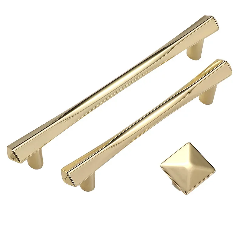 Modern Brass Knurling Furniture Handles Drawer Knobs Cupboard Wardrobe Dresser Shoe Box Drawer Cabinet Wine Bar Handles