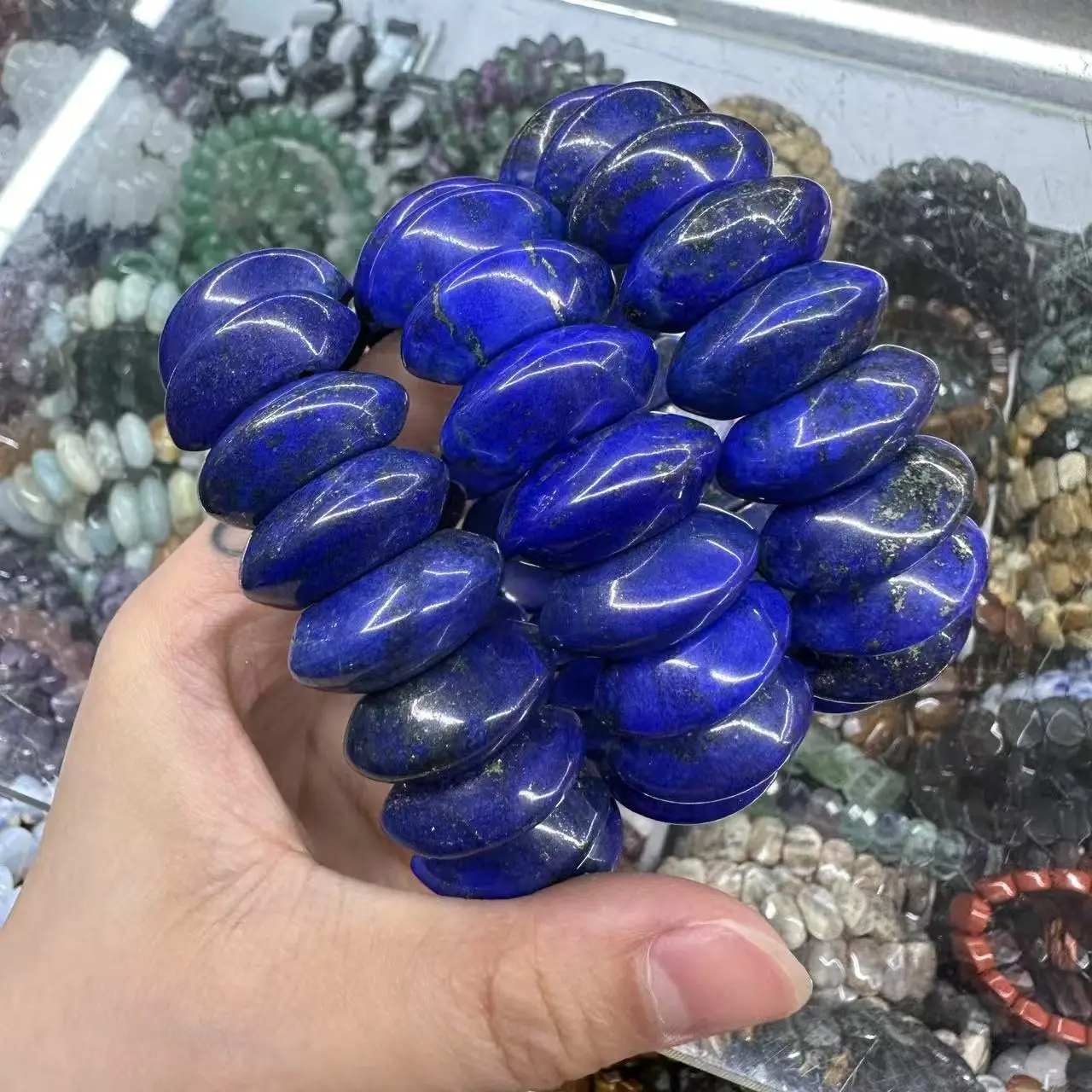 2026 New Natural Stone Blue Sand Stone Red Jasper Crystal Fluorite 10*23mm Charming Energy Fashion Gift Jewelry Wholesale