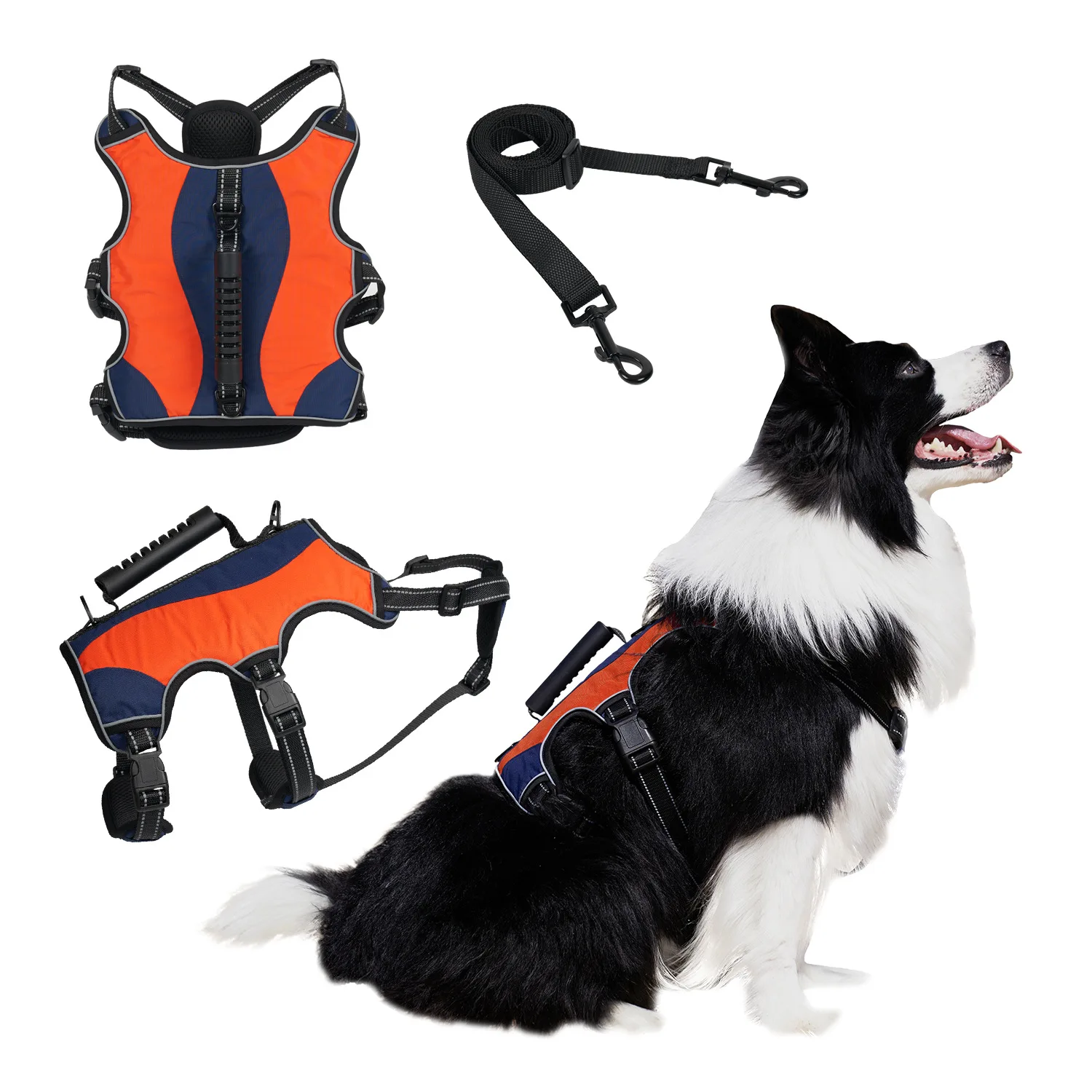 

Pet Vest Tactical Reflective Explosion-proof Blunt Dog Harness Wholesale Pet Supplies Customizable