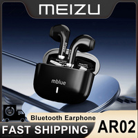 MEIZU mblue Original AR02 Earphone Wireless Bluetooth 5.4 Earbuds HD Call Noise Reduction HiFI Sound Headset 200mAh Long Standby