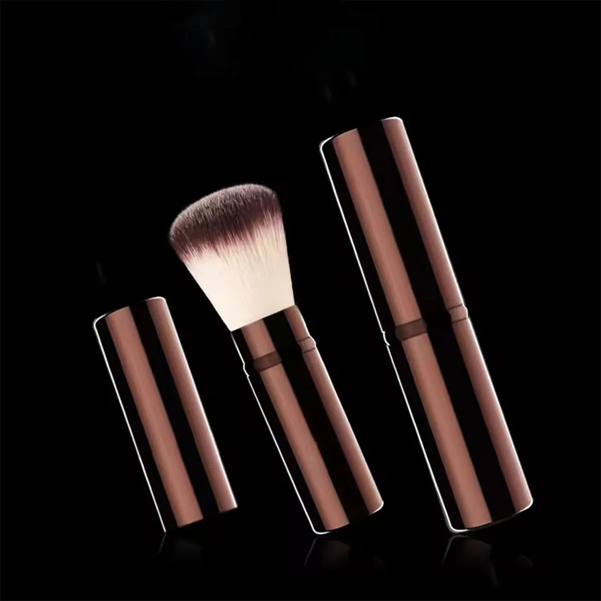 Makeup Brush- No.23 Retractable Kabuki Brush Soft Fiber Hair Foundation Fashion Design Single Face Brush