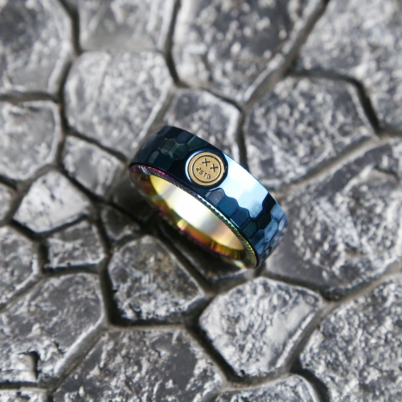 Anillo de trinquete mecánico Fidget EDC, juguetes de acero inoxidable, anillo háptico ajustable, punta del dedo, juguetes de neumáticos de Metal, Spinner antiestrés