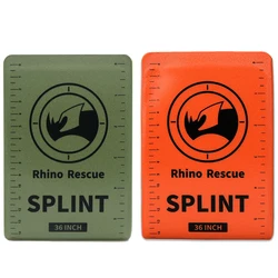 Rhino Rescue Emergency Splint Dobrável Medical First Aid Survival, Leve, Reutilizável Combat Splint para Camping