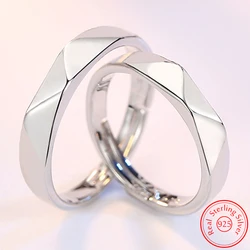 Real 925 Stelring Silver New Man's High Quality Jewelry Fashion Couple Ring For Women XY0393